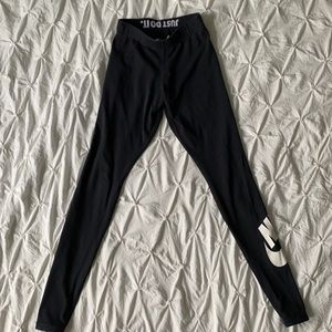 Nike Black Leggings, Small
